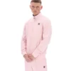Sudadera con ribetes contrastantes Armando en rosa pálido