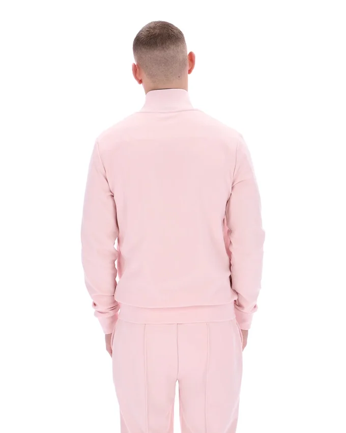 Sudadera con ribetes contrastantes Armando en rosa pálido