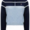 Sudadera corta con cremallera Giovana de Fila en azul marino