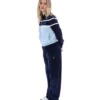 Sudadera corta con cremallera Giovana de Fila en azul marino