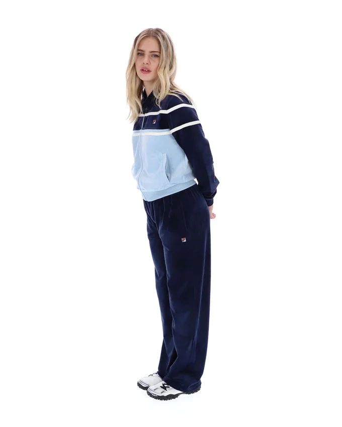 Sudadera corta con cremallera Giovana de Fila en azul marino
