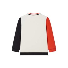 Sudadera de algodón de manga larga «Blanco Rojo»