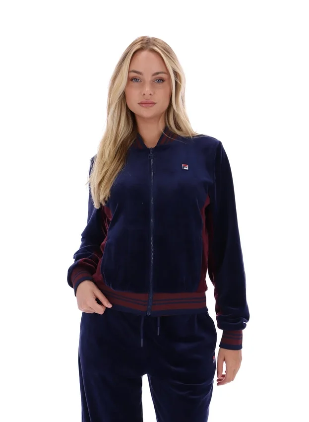 Sudadera de béisbol con cremallera Fila Jenesis en azul marino