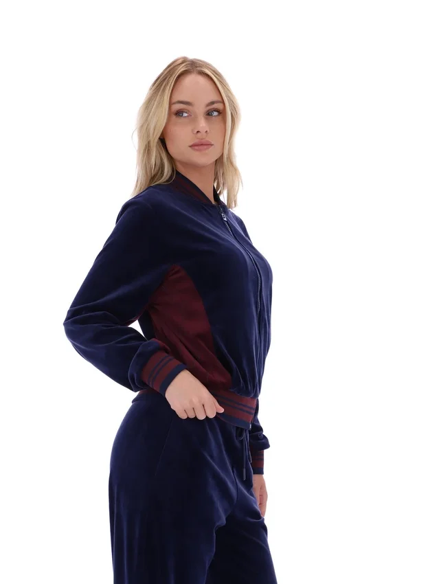 Sudadera de béisbol con cremallera Fila Jenesis en azul marino