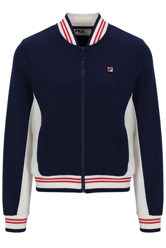 Sudadera de béisbol icónica Silvana de Fila en azul marino