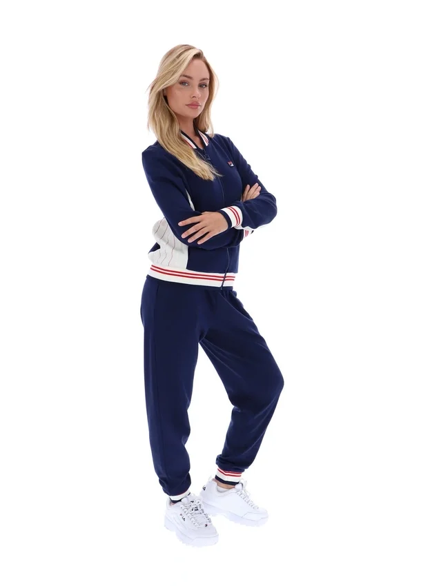 Sudadera de béisbol icónica Silvana de Fila en azul marino