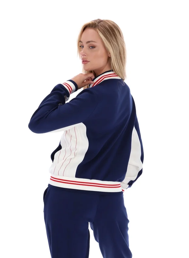 Sudadera de béisbol icónica Silvana de Fila en azul marino