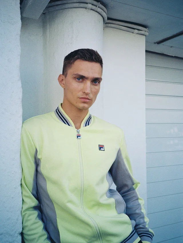 Sudadera de béisbol Settanta en color Shadow Lime
