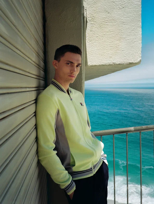 Sudadera de béisbol Settanta en color Shadow Lime