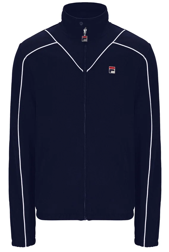 Sudadera de chándal con ribetes Fila Noble Archive en azul marino