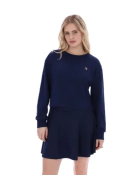 Sudadera de cuello redondo ancha Sestri de Fila en azul marino