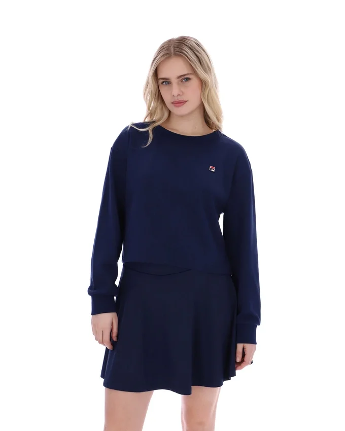 Sudadera de cuello redondo ancha Sestri de Fila en azul marino