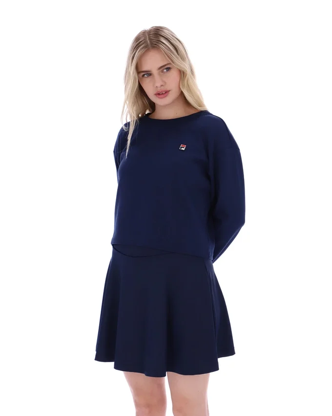Sudadera de cuello redondo ancha Sestri de Fila en azul marino