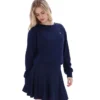 Sudadera de cuello redondo ancha Sestri de Fila en azul marino
