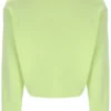 Sudadera de cuello redondo ancho Jorie en color lima sombra