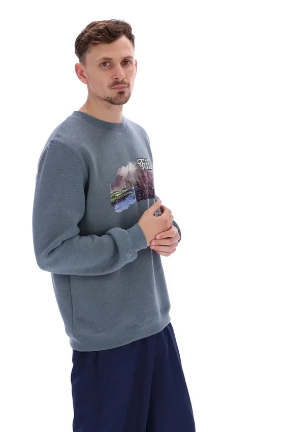 Sudadera de cuello redondo con estampado gráfico «Len» de Stormy Weather