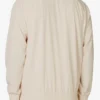 Sudadera de tenis tejida para cancha, color beige