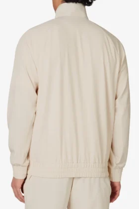 Sudadera de tenis tejida para cancha, color beige