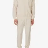 Sudadera de tenis tejida para cancha, color beige