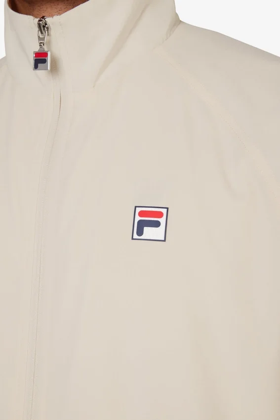 Sudadera de tenis tejida para cancha, color beige