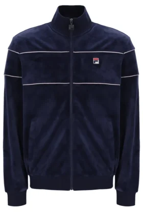 Sudadera de velour Vittorio de Fila en azul marino