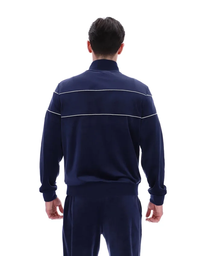 Sudadera de velour Vittorio de Fila en azul marino