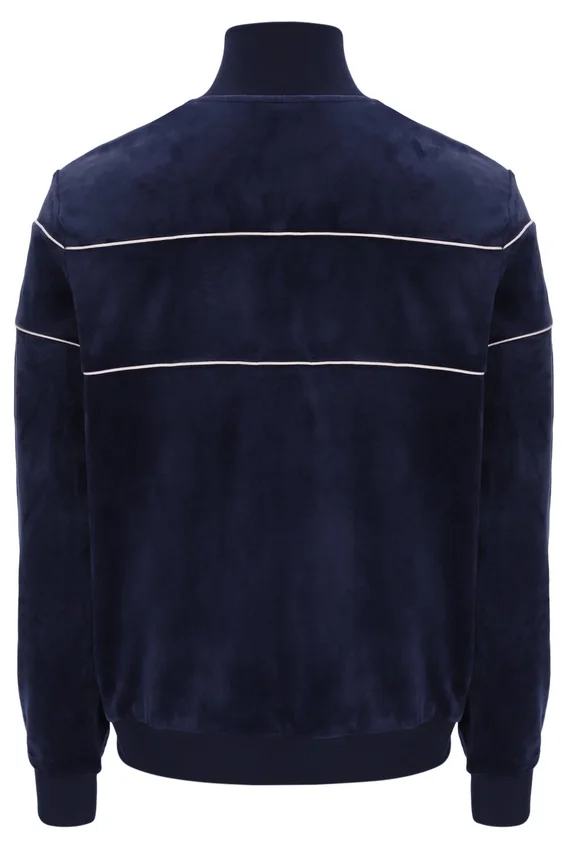 Sudadera de velour Vittorio de Fila en azul marino