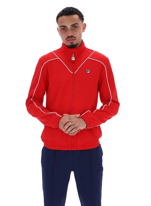 Sudadera deportiva con ribetes Noble Archive de Fila en rojo