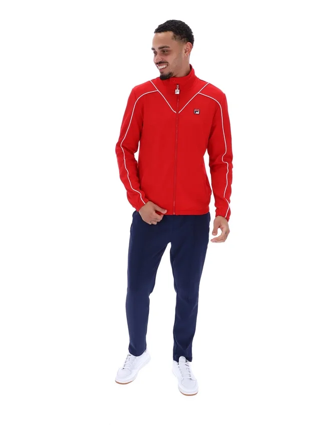 Sudadera deportiva con ribetes Noble Archive de Fila en rojo