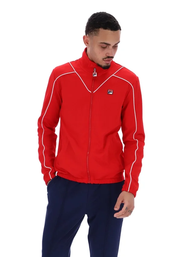 Sudadera deportiva con ribetes Noble Archive de Fila en rojo
