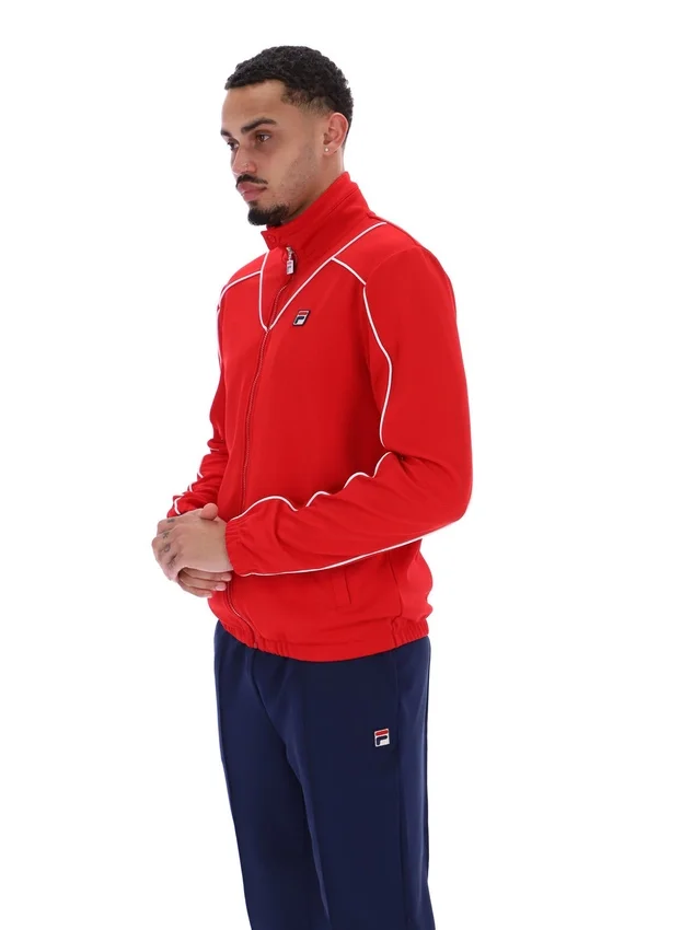 Sudadera deportiva con ribetes Noble Archive de Fila en rojo