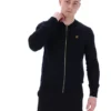 Sudadera deportiva Ferguson de punto abierto con paneles de punto calado en negro