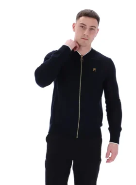 Sudadera deportiva Ferguson de punto abierto con paneles de punto calado en negro