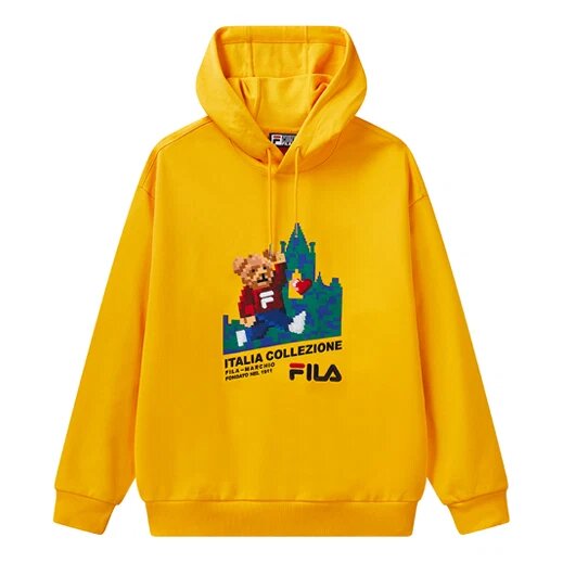 Sudadera deportiva Fila para hombre, color amarillo