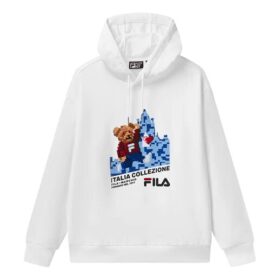 Sudadera deportiva holgada con capucha y mangas largas, color blanco