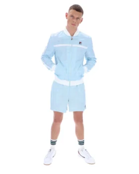 Sudadera deportiva Skyway Filippo con diseño de cuadros tonales en chaqueta de chándal