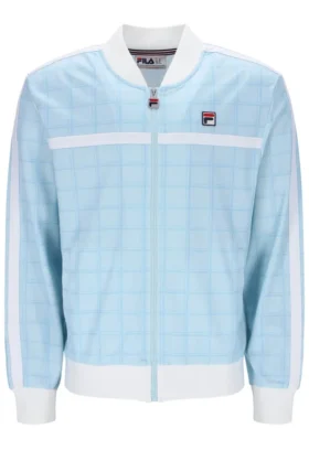 Sudadera deportiva Skyway Filippo con diseño de cuadros tonales en chaqueta de chándal