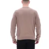 Sudadera Ferguson de punto abierto con paneles de punto calado en color Mocha Meringue