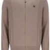 Sudadera Ferguson de punto abierto con paneles de punto calado en color Mocha Meringue