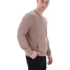 Sudadera Ferguson de punto abierto con paneles de punto calado en color Mocha Meringue