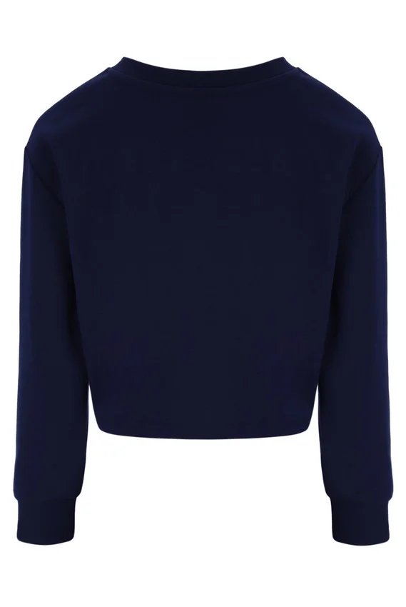 Sudadera Fila Jorie Wide de cuello redondo en azul marino