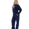 Sudadera Fila Jorie Wide de cuello redondo en azul marino