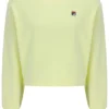 Sudadera Sestri de cuello redondo ancho en amarillo cera