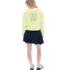 Sudadera Sestri de cuello redondo ancho en amarillo cera