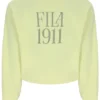 Sudadera Sestri de cuello redondo ancho en amarillo cera