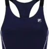 Sujetador deportivo de tenis para mujer en azul marino oscuro