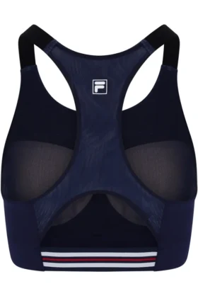 Sujetador deportivo de tenis para mujer en azul marino oscuro
