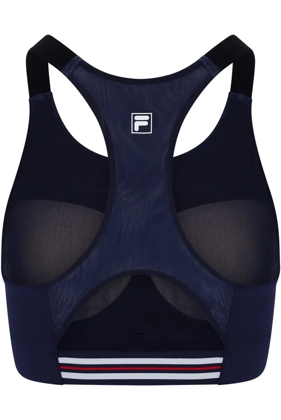 Sujetador deportivo de tenis para mujer en azul marino oscuro
