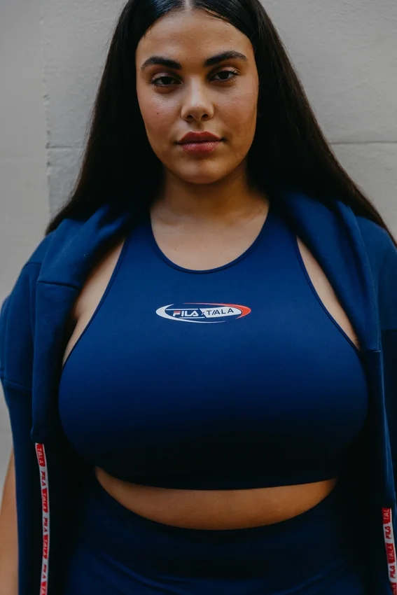 Sujetador deportivo Fila x TALA SKINLUXE en azul marino