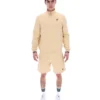 Suéter clásico Ramy F-Box beige con cremallera de 1/4